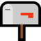 Closed Mailbox With Lowered Flag emoji on Microsoft